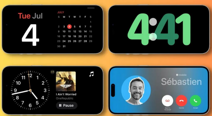 盘龙苹果手机维修分享iOS17横屏充电待机显示有什么好处 