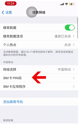 盘龙苹果14维修网分享如何给iPhone14的SIM卡设置密码 